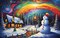 Sunsout Colorful Christmas 550 pc Christmas Jigsaw Puzzle 61838